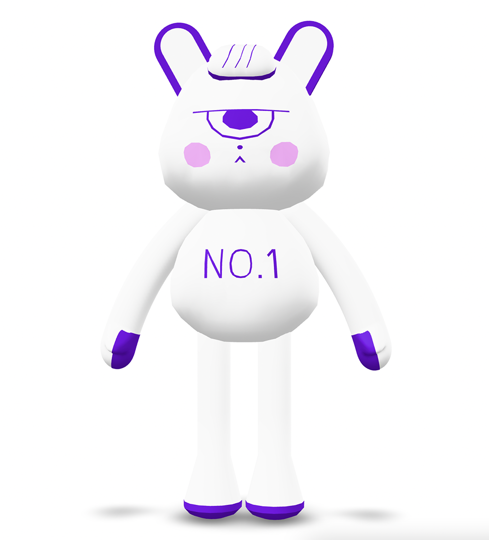 This is a rabbit doll and has some irrregular shape on its hand and feet as well where I had to adjust the final shape using different functions.